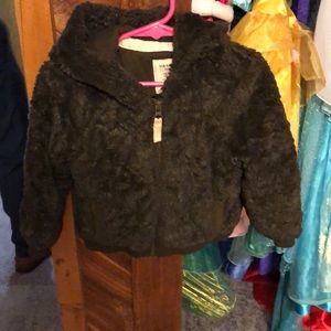 Brown fuzzy jacket
